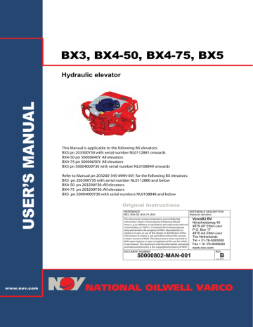 Nov User Manual Bx Elevators 3 4 50 4 75 5 Manualzz