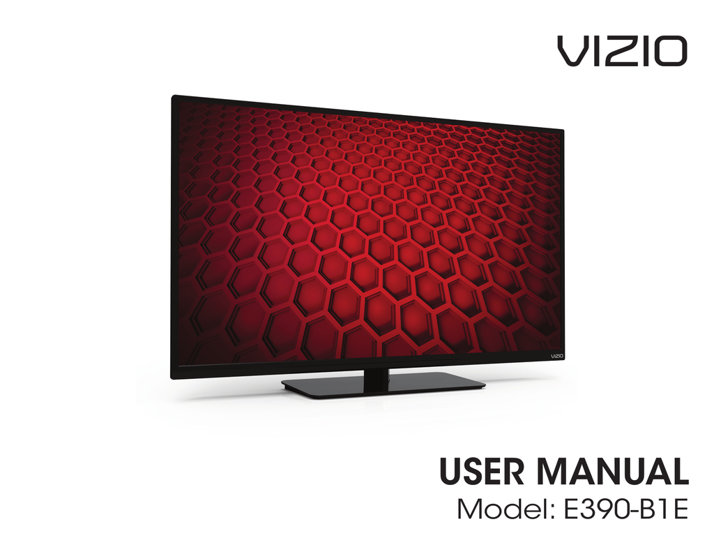 Vizio E390B1E Flat Panel Television User manual Manualzz