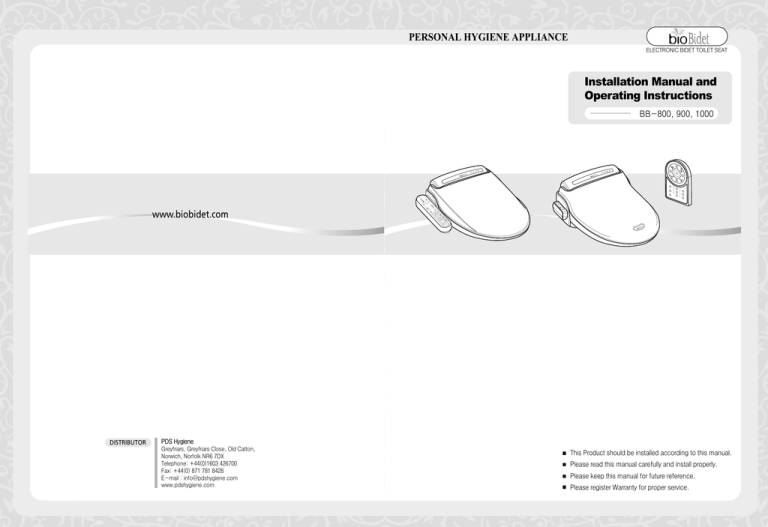 Bio Bidet Manual Manualzz