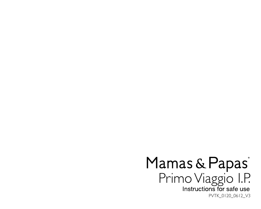 mamas and papas primo viaggio travel system instructions