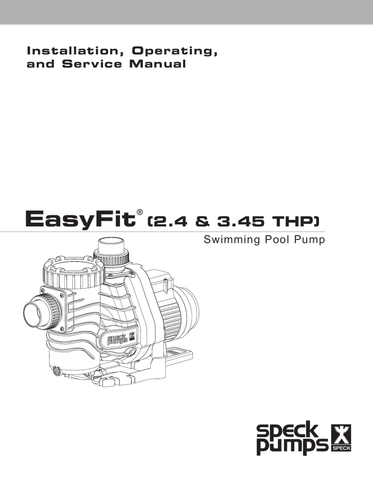 User Manual - Speck Pumps | Manualzz