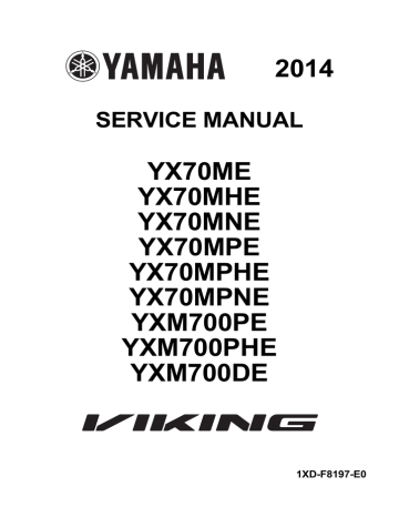 TECHNICAL BOOK YAMAHA VIKING 3 SEAT OEM SERVICE REPAIR SHOP MECHANICS MANUAL 