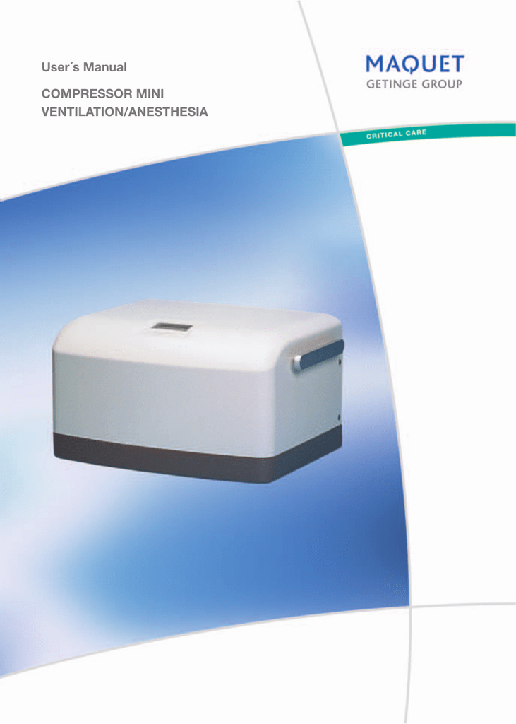 User S Manual Pressor Mini Ventilation Anesthesia Manualzz