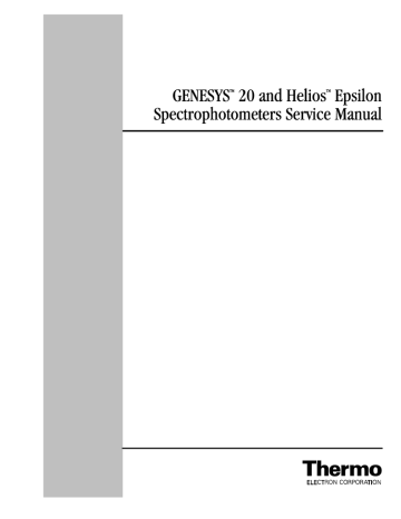 unicam helios alpha service manual
