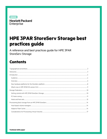 hpe 3par ssmc best practices