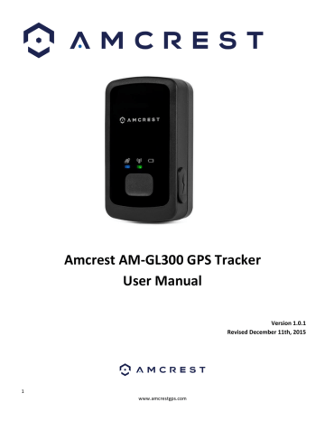 Amcrest AM-GL300 GPS Tracker User Manual | Manualzz