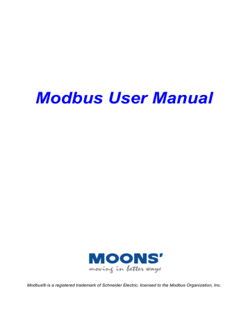 Modbus User Manual | Manualzz