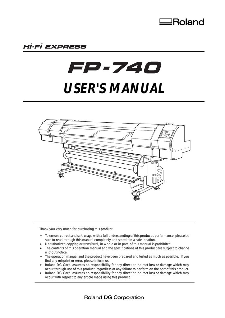 Roland User`s Manual | Manualzz