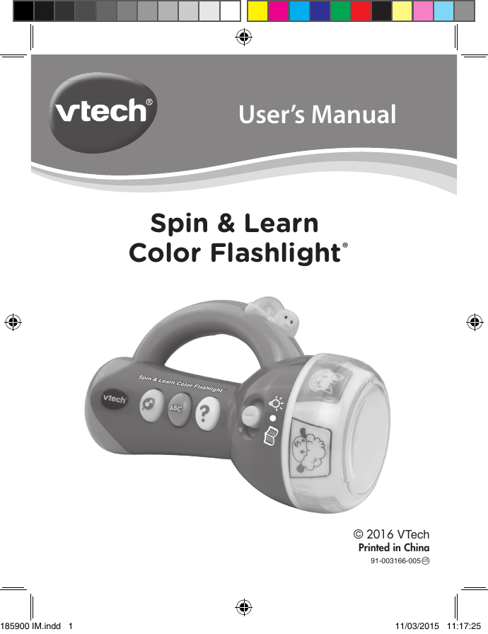 spin and learn color flashlight