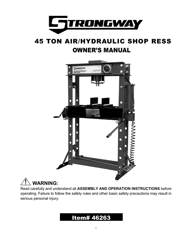 Manual Northern Tool + Equipment Manualzz