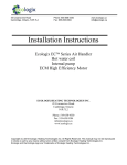 Ecologix EC 33, EC 40, EC 46, EC 66, EC 72 Installation Instructions