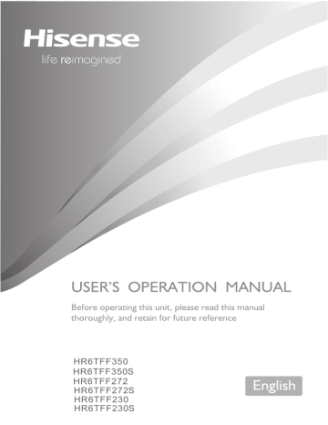 Hisense HR6TFF350S User manual | Manualzz