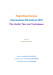 PolyU Email Outlook 2007 User Manual: AI Chat &amp; PDF