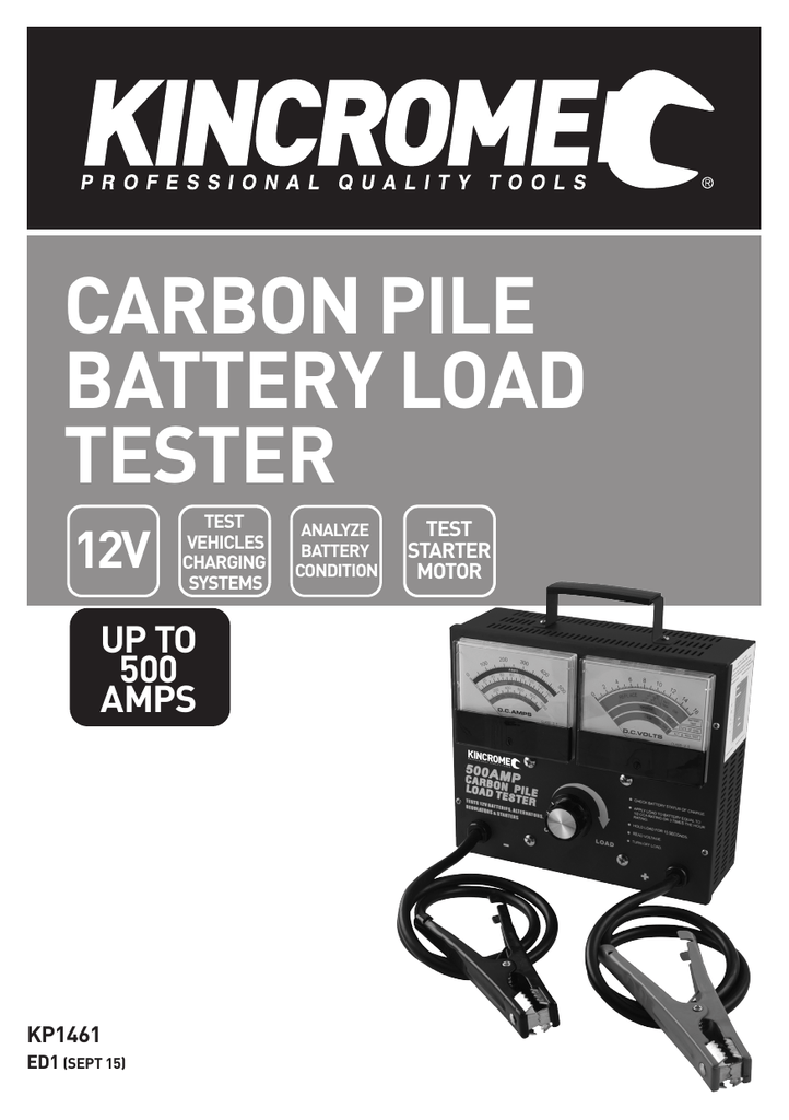 Battery Tester Analyzer 12V DC - Kincrome Tools - Kincrome
