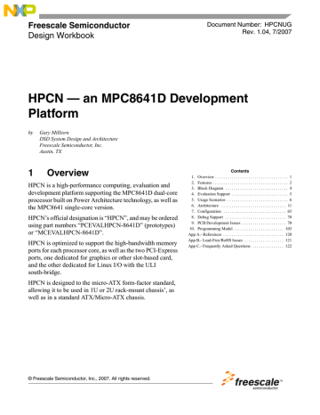 Hpcn An Mpc8641d Development Platform Manualzz