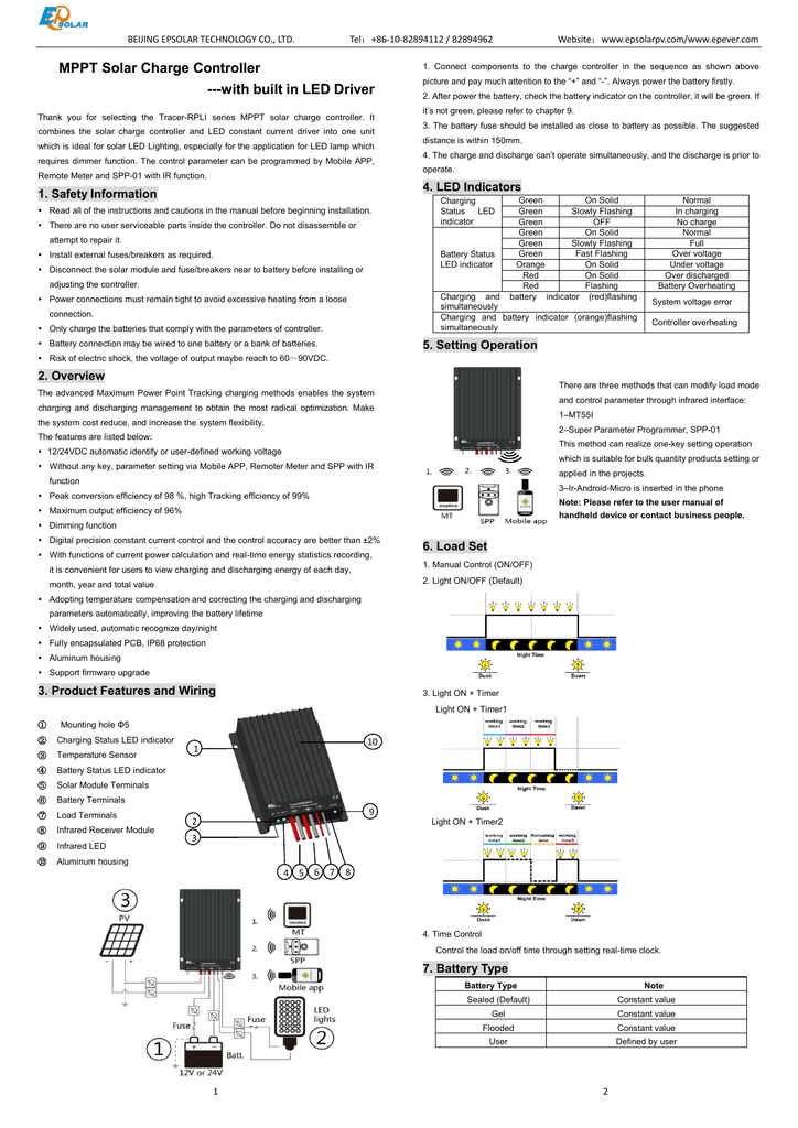 Mppt Solar Charge Controller Manualzz