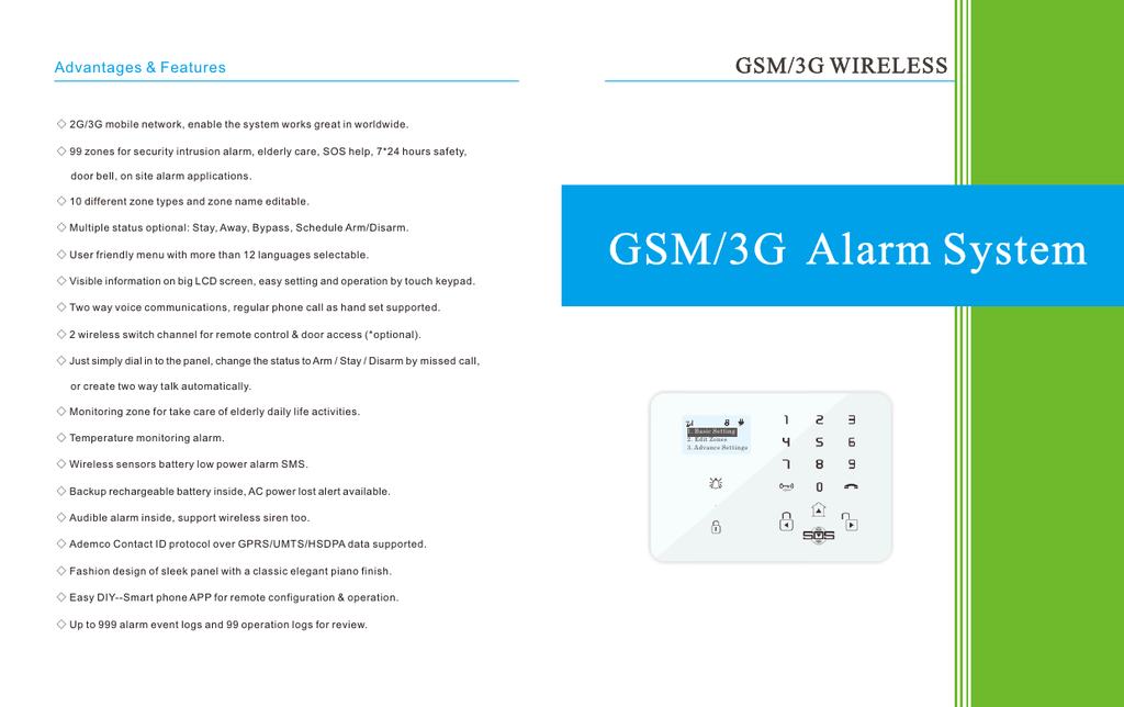 GSM Community Alarm System User Manual K8 Manualzz