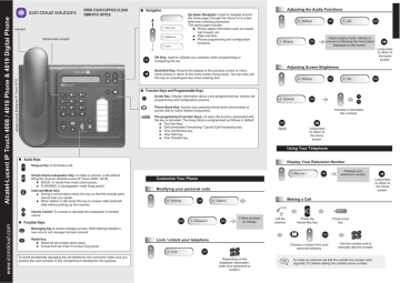 Alcatel-Lucent OmniPCX Office IP Touch 4018 Quick Reference Manual |  Manualzz