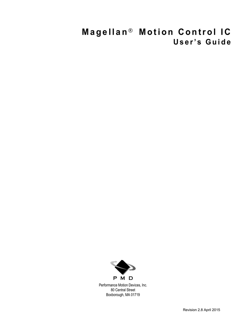 Magellan® Motion Control IC Performance Motion Devices Manualzz