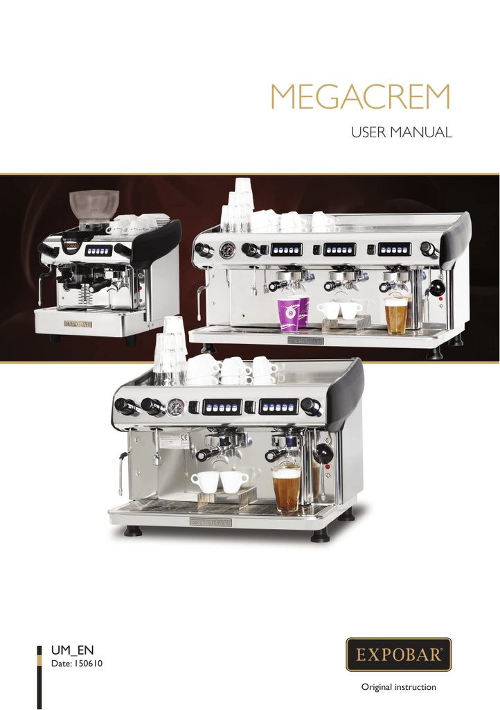 Expobar Megacrem 2GR User manual Manualzz