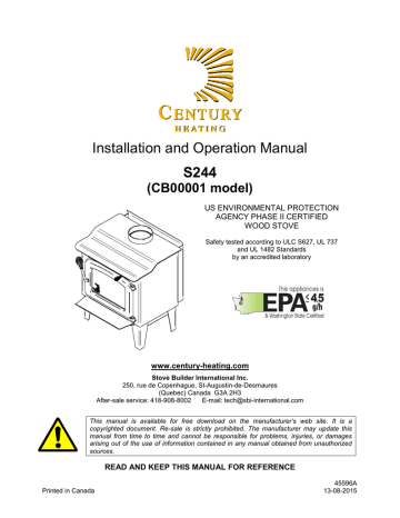 Installation and Operation Manual | Manualzz