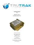 TRUTRAK 8300-013 Automatic Pitch Trim Installation Manual