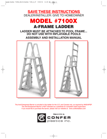 confer plastics model 7100
