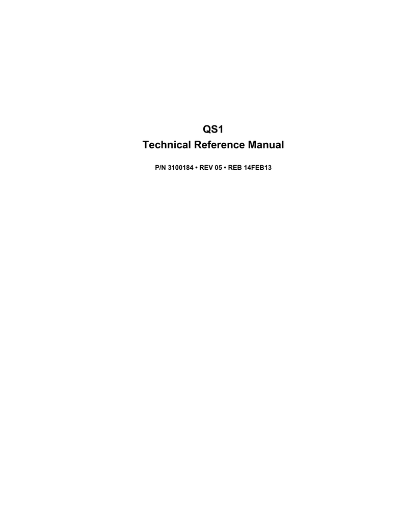 EST QuickStart QS1 - Northwestern Ohio Security Systems, Inc. | manualzz.com