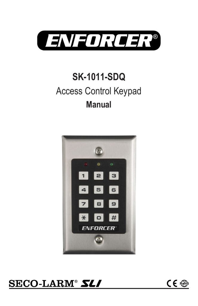 SK-3523-SDQ Outdoor Seco-Larm Enforcer Heavy-Duty Access Control Keypad 