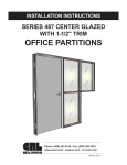 CRL 487 Center Glazed with 1-1/2&quot; Trim Office Partition Installation Instructions