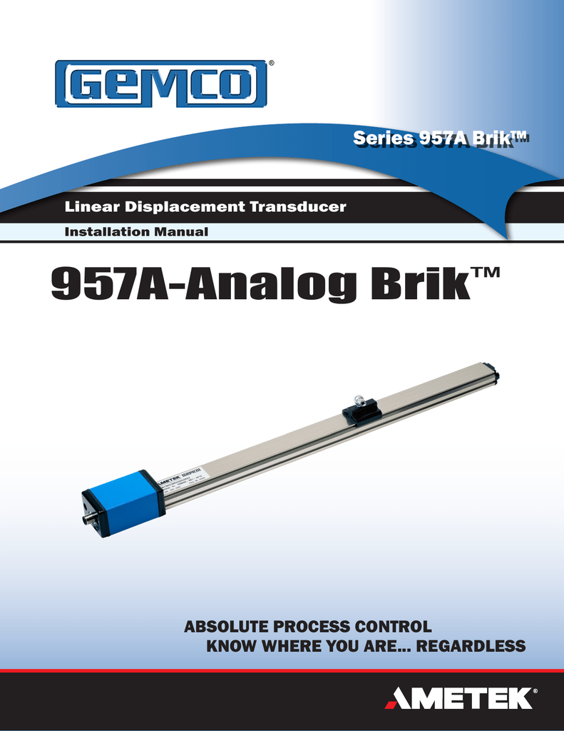 Ametek 957A Manual Manualzz