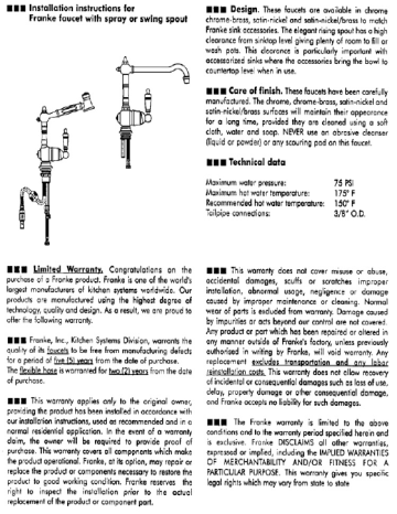 franke spouts manualzz