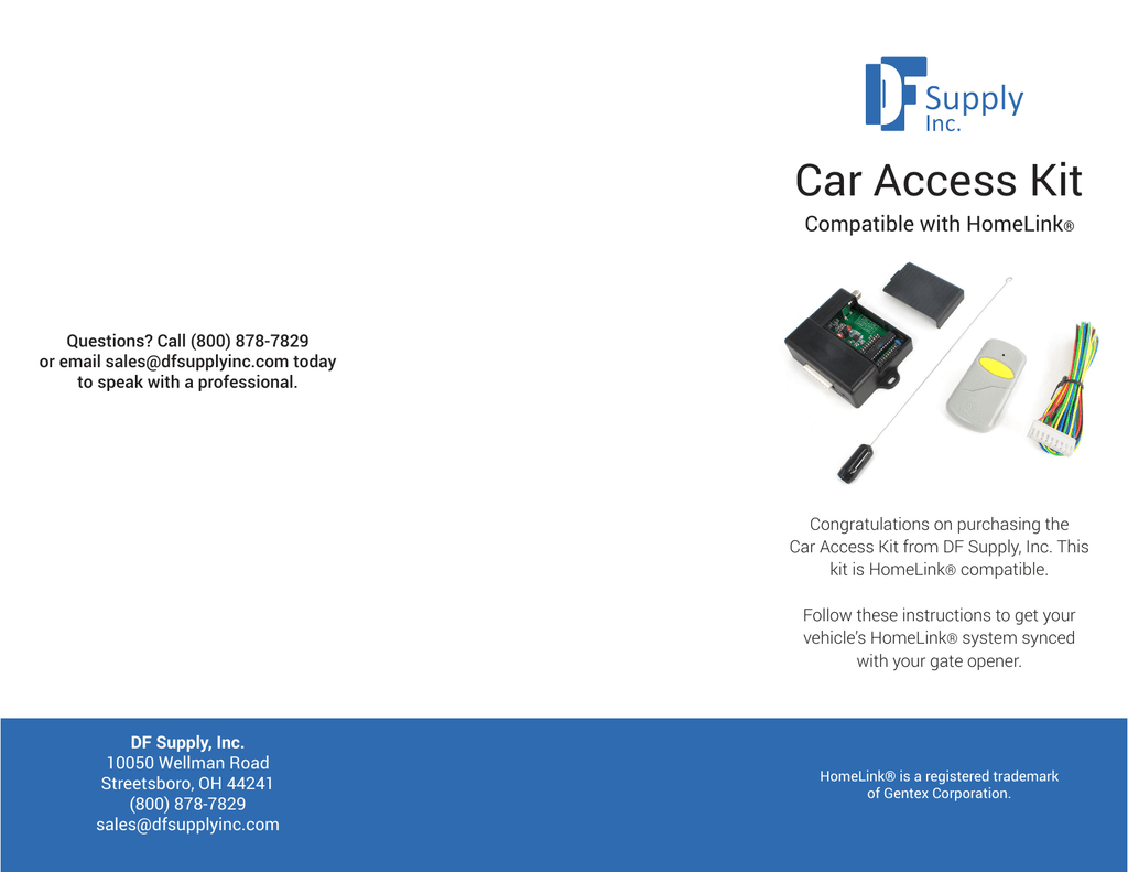 Car Access Kit Manual Manualzz