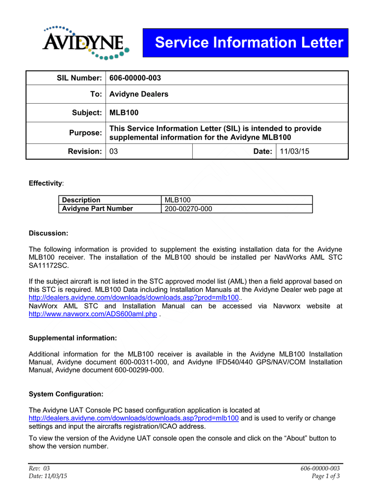 Service Information Letter Manualzz