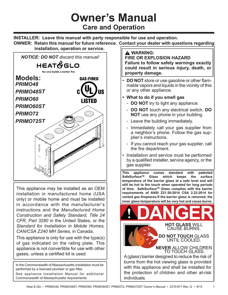 Owner S Manual Hearth Home Technologies Manualzz Com