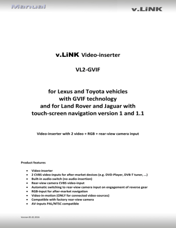 VL2-GVIF manual | Manualzz