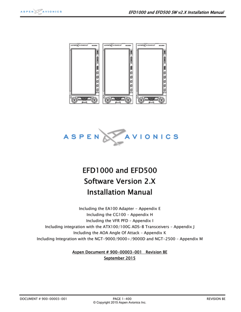 Efd1000 And Efd500 Software Version 2 X Installation Manual Manualzz