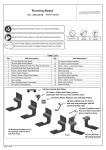 Running Board 2015-2016 Ford Transit Installation Instructions