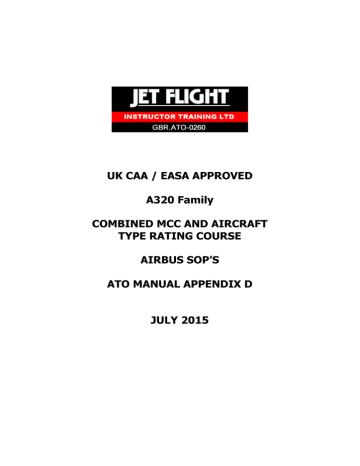 UK CAA / EASA APPROVED A320 Family COMBINED MCC AND | Manualzz