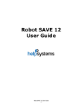 Robot SAVE 12 User Guide