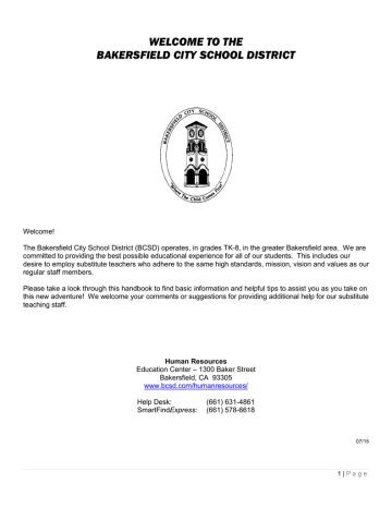 General Employment Information - Bakersfield City School District ...