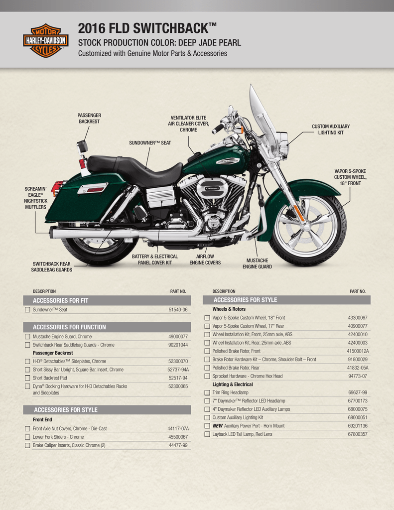 Fld discount switchback saddlebags