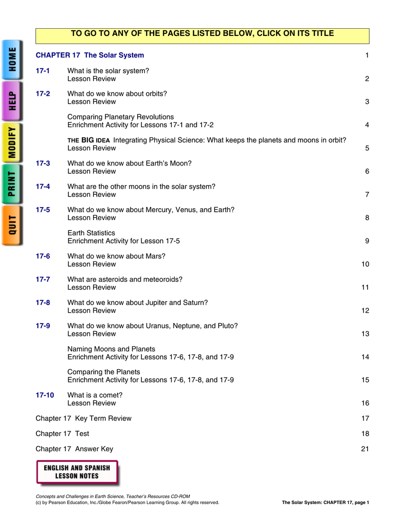 17 1 What Is The Solar System Manualzzcom