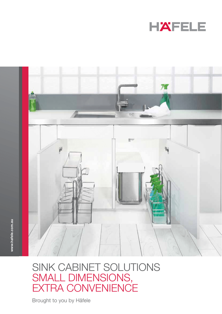 Sink Cabinet Solutions Small Dimensions Extra Convenience Manualzz