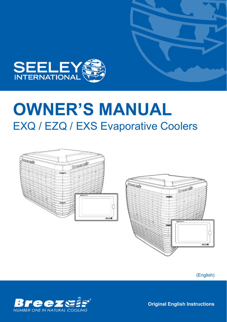 Breezair EXQ, EZQ, EXS Series Owner`s Manual Manualzz