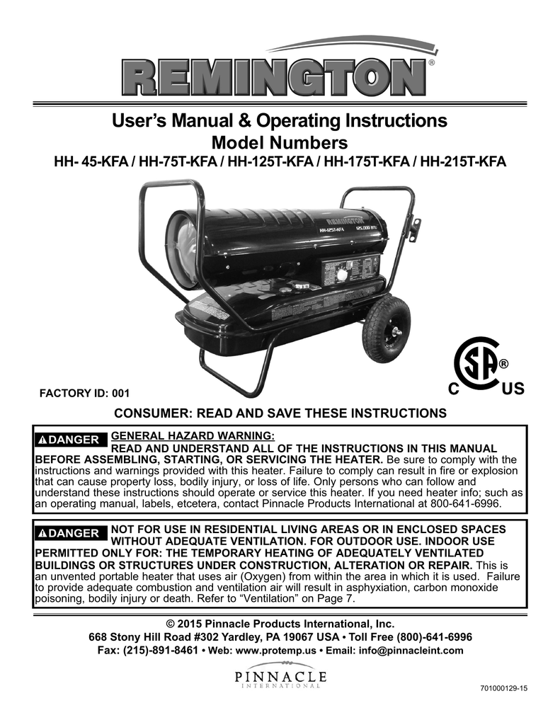 Remington HH-175T-KFA User's Manual u0026 Operating Instructions | Manualzz