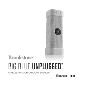 Brookstone BIG BLUE UNPLUGGED User manual Manualzz