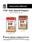popcorn popper Sixty Special 2085, Ultra Sixty Special 2656, P-60 2086 Instruction Manual