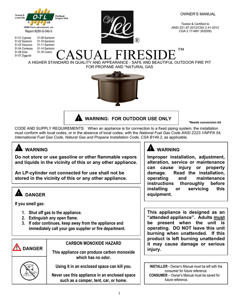 English Round Fire Pit Owner S Manual Manualzz Com