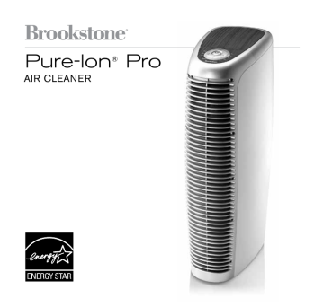 Brookstone Air Cleaner User manual Manualzz